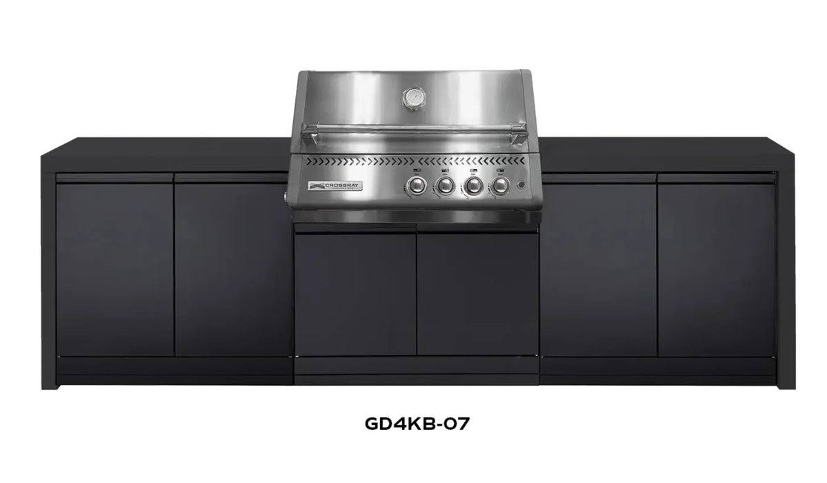CROSSRAY XPlor Outdoor Stainless Steel BBQ Kitchen Black Benchtop - LX2001 - Homewares, Outdoor, Phone Accessories, Cases, Speakers, Headphones + More -