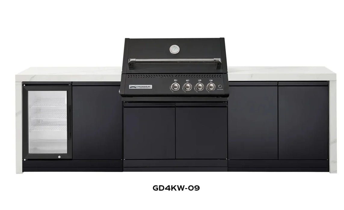 CROSSRAY XPlor Outdoor Stainless Steel Black BBQ Kitchen White Benchtop Fridge - LX2001 - Homewares, Outdoor, Phone Accessories, Cases, Speakers, Headphones + More -