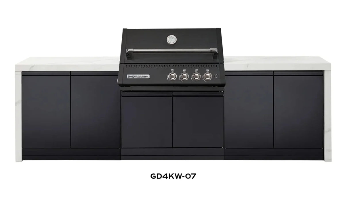 CROSSRAY XPlor Outdoor Stainless Steel Black BBQ Kitchen White Benchtop - LX2001 - Homewares, Outdoor, Phone Accessories, Cases, Speakers, Headphones + More -