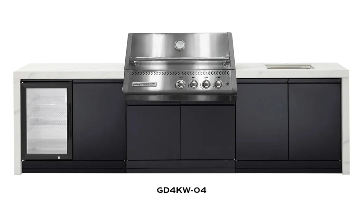 CROSSRAY XPlor Premium Outdoor BBQ Kitchen White Top Stainless Steel Fridge Sink - LX2001 - Homewares, Outdoor, Phone Accessories, Cases, Speakers, Headphones + More -