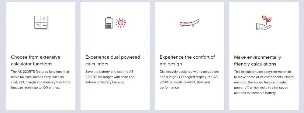 Canon AS-220RTS Desktop Calculator AS220RTS - LX2001 - Homewares, Outdoor, Phone Accessories, Cases, Speakers, Headphones + More -