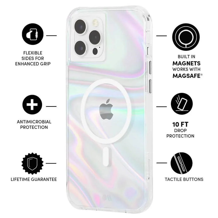 Casemate Apple iPhone 12 Pro Max 6.7" Case w/ MagSafe - Soap Bubble CM045426 840171702521 - LX2001 - Homewares, Outdoor, Phone Accessories, Cases, Speakers, Headphones + More -