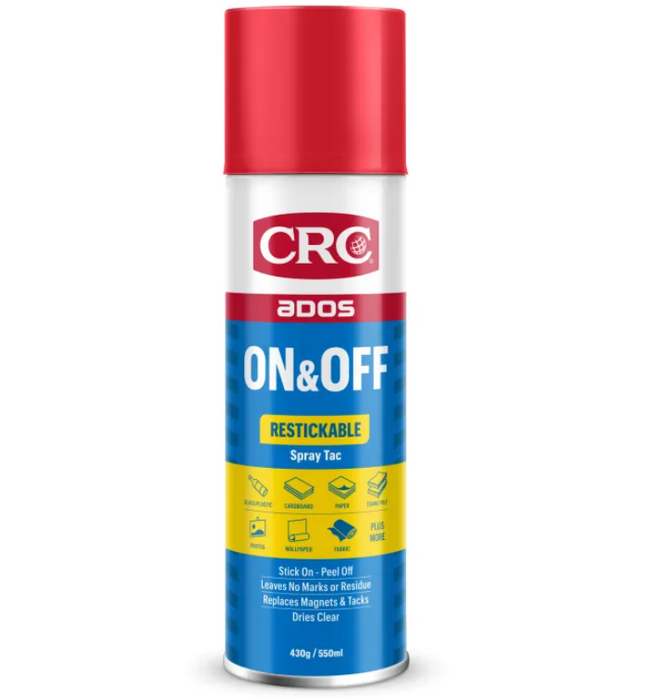 Crc On & Off Restickable Spray Tac 550Ml