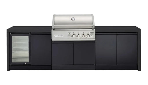 Crossray TC4KB-19 4 Burner Outdoor BBQ Kitchen Single Door Fridge BLACK Benchtop - LX2001 - Homewares, Outdoor, Phone Accessories, Cases, Speakers, Headphones + More -