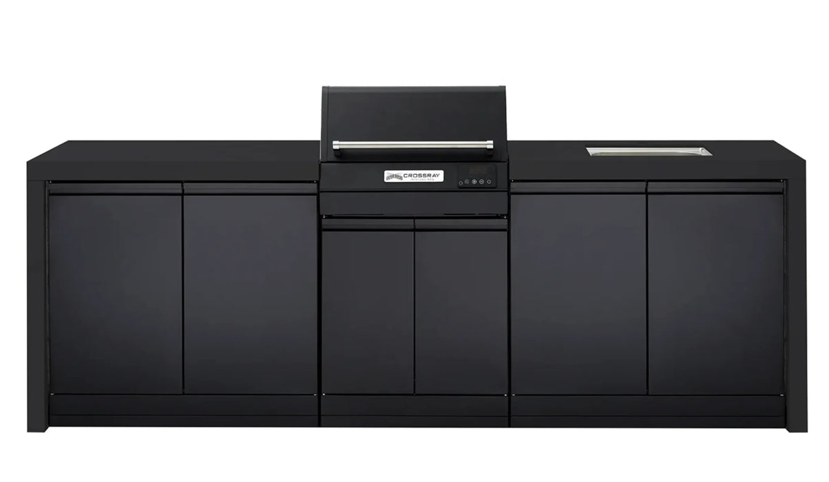 Crossray TCEK-08 eXtreme Electric Outdoor BBQ Kitchen with Sink Black Benchtop - LX2001 - Homewares, Outdoor, Phone Accessories, Cases, Speakers, Headphones + More -