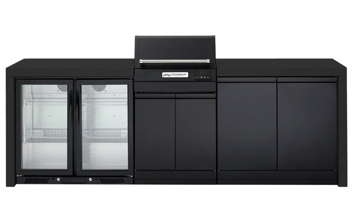 Crossray TCEK-11 eXtreme Electric Outdoor BBQ Kitchen Double Fridge Black Bench - LX2001 - Homewares, Outdoor, Phone Accessories, Cases, Speakers, Headphones + More -