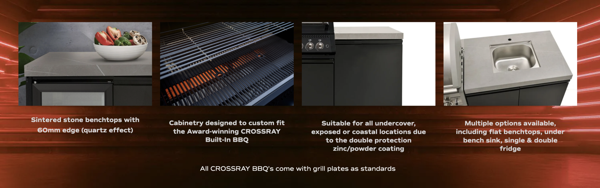 Crossray XPlor Classic Outdoor BBQ Kitchen GD4SSKG-01