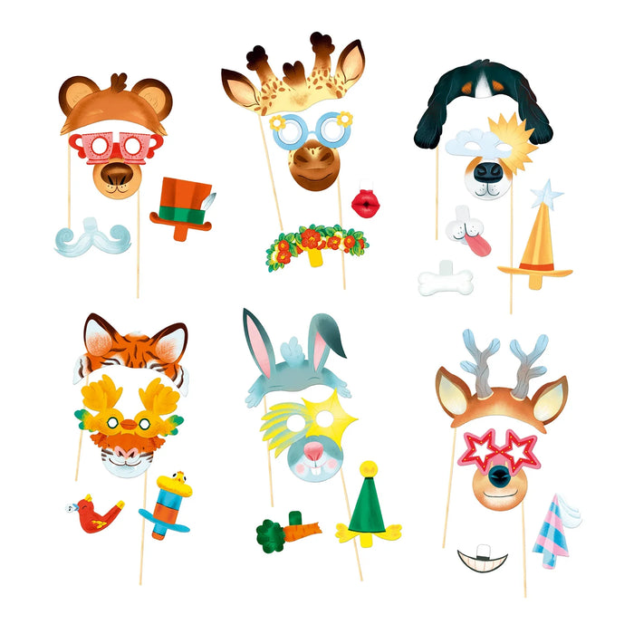 Djeco DIY Photobooth Animal Party - LX2001 - Homewares, Outdoor, Phone Accessories, Cases, Speakers, Headphones + More -
