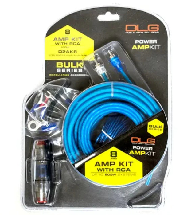DLG D2AK8 8 Gauge AMP Subwoofer Wiring Wiring Kit D2AK8 - LX2001 - Homewares, Outdoor, Phone Accessories, Cases, Speakers, Headphones + More -