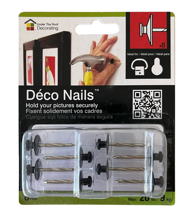 DecoScrews Under the Roof Decorating Picture Nail Deco Small 8pc