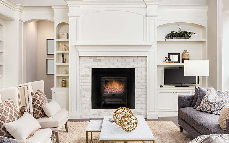 Dimplex Casper 2kW Optiflame LED Portable Electric Fireplace Stove