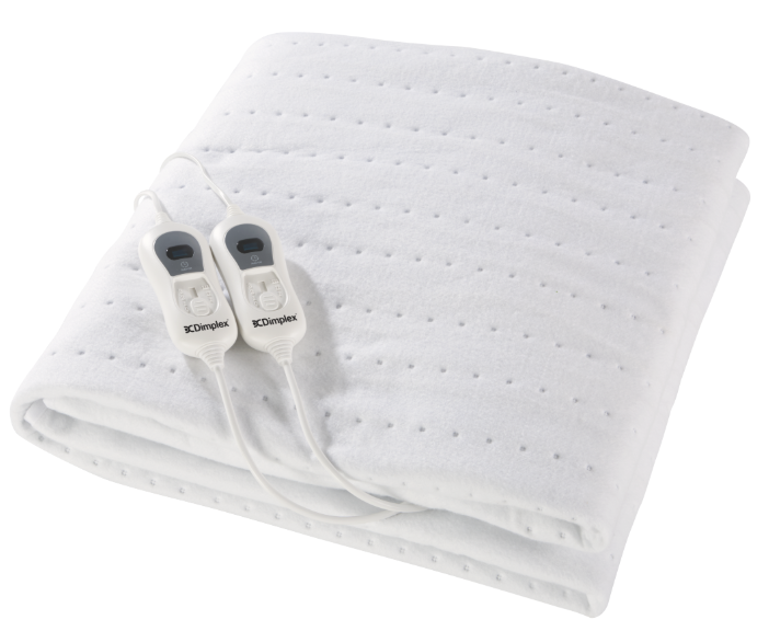 Dimplex King Fitted Electric Blanket - White