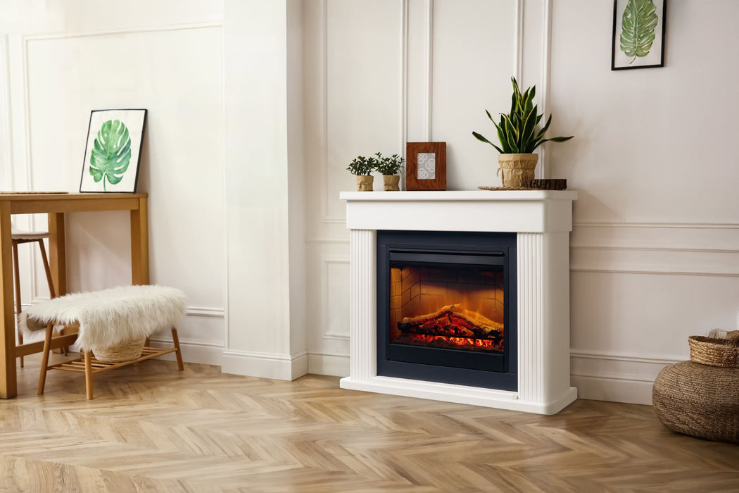 Dimplex Portland 2kW Large Electric Fire Fireplace Suite