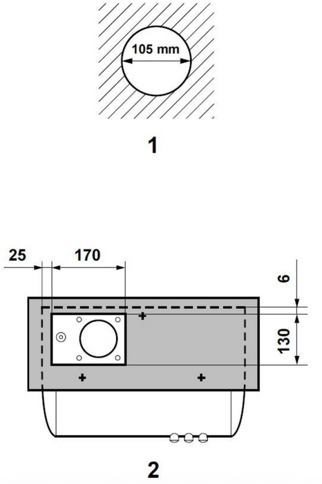Dometic Ck155 12V RangeHood 2-Speed Surface Mount for RV Campervan