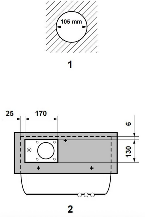 Dometic Ck155 12V RangeHood 2-Speed Surface Mount for RV Campervan