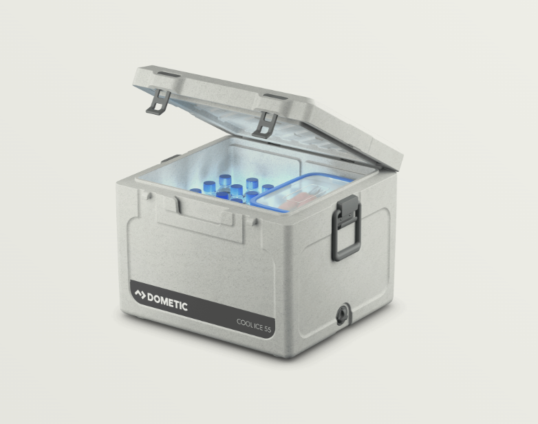 Dometic Cool-Ice CI-55 Heavy Duty Rotomolded Ice box Chilly Bin 56L Stone