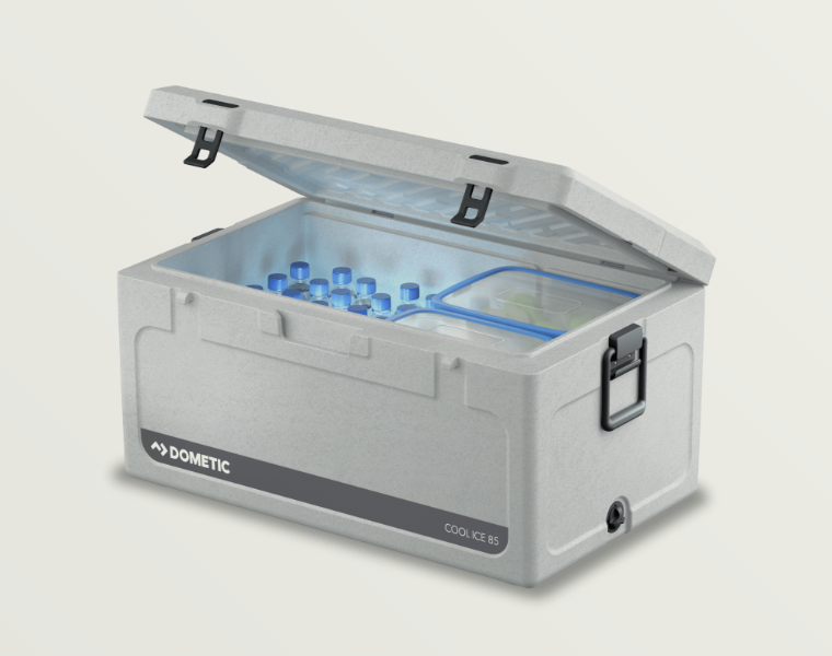 Dometic Cool-Ice CI-85 Heavy Duty Rotomolded Ice box Chilly Bin 87L Stone