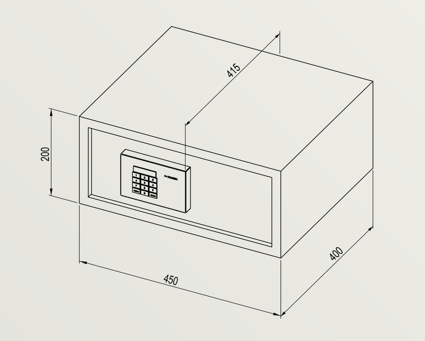 Dometic MD 450 ProSafe Safe for Laptop etc up to 15" - Hotel Home Motel Safe