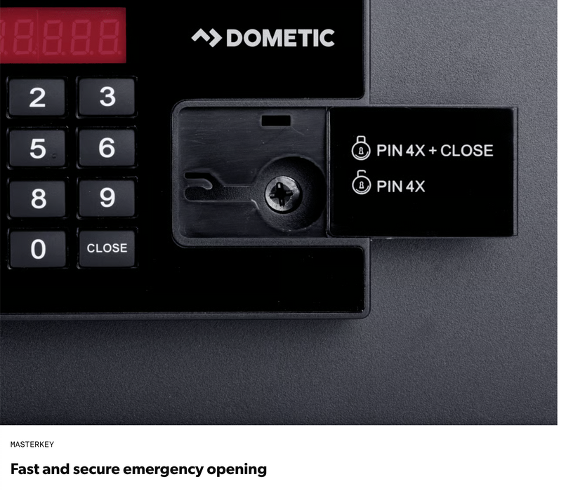 Dometic ProSafe Safe MD 390 Hotel In-Room Safe Valuables and Laptop up to 17"