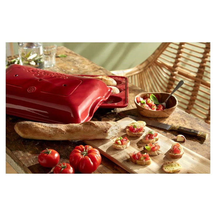 Emile Henry Baguette Baker - Burgundy - LX2001 - Homewares, Outdoor, Phone Accessories, Cases, Speakers, Headphones + More -