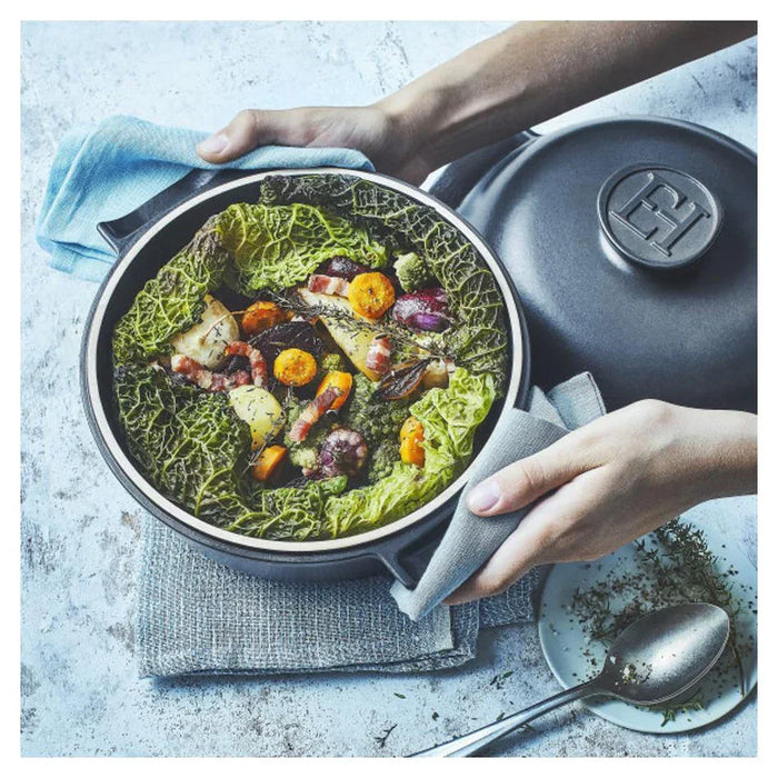 Emile Henry Small Casserole/Dutch Oven (2 L) - Delight - Slate - LX2001 - Homewares, Outdoor, Phone Accessories, Cases, Speakers, Headphones + More -