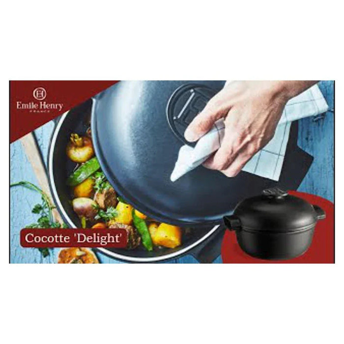 Emile Henry Small Casserole/Dutch Oven (2 L) - Delight - Slate - LX2001 - Homewares, Outdoor, Phone Accessories, Cases, Speakers, Headphones + More -