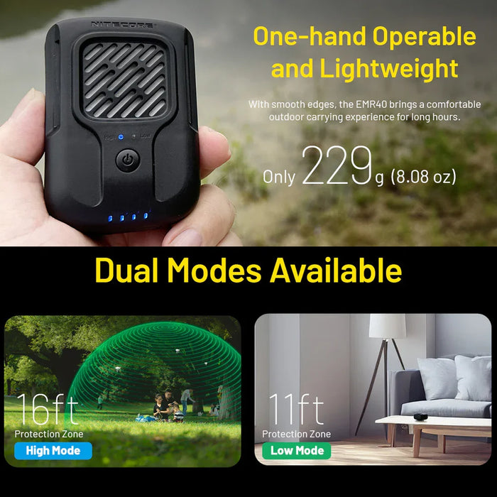 Nitecore Emr40 Portable Electronic Multipurpose Repeller - LX2001 - Homewares, Outdoor, Phone Accessories, Cases, Speakers, Headphones + More -