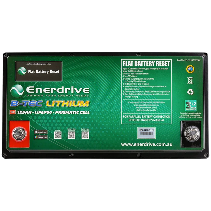 Enerdrive Epower Btec Lithium Battery 125A - LX2001 - Homewares, Outdoor, Phone Accessories, Cases, Speakers, Headphones + More -