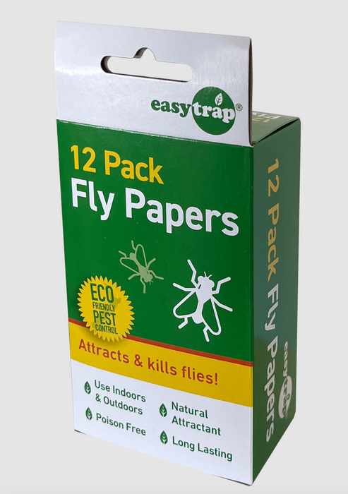 EasyTrap Fly Papers - 12pk