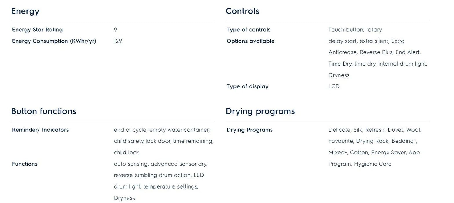 Electrolux 9kg Heat Pump Dryer with 3D Sense - LX2001 - Homewares, Outdoor, Phone Accessories, Cases, Speakers, Headphones + More -