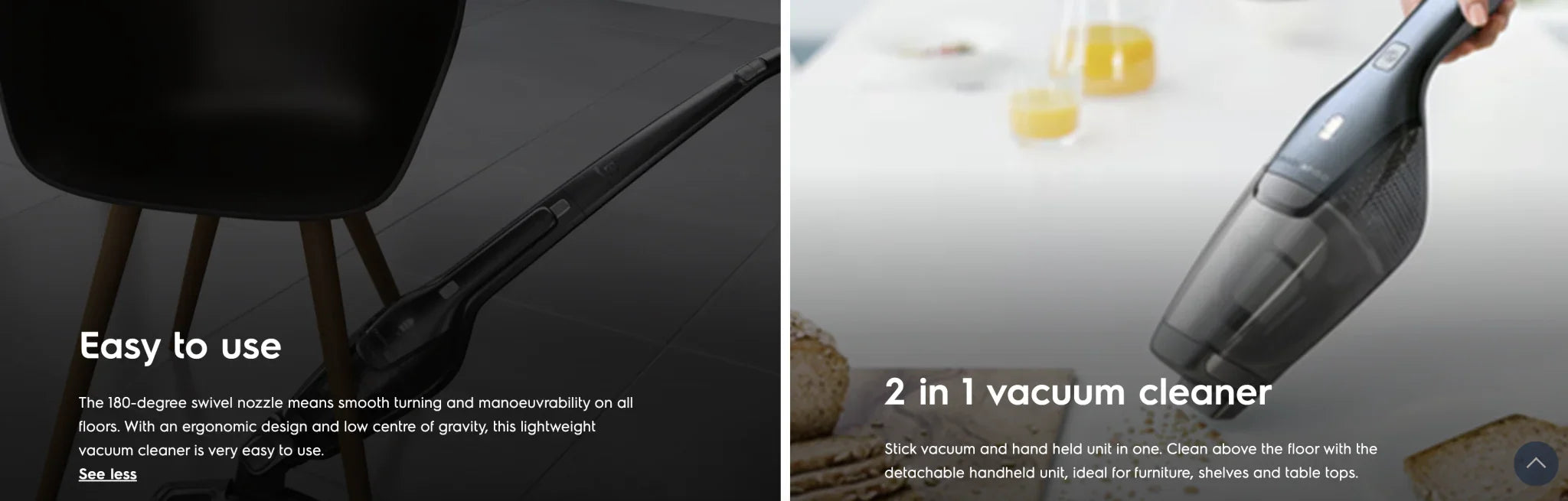 Electrolux Ergorapido 2 in 1 Stick Vacuum Cleaner, Iron Grey - LX2001 - Homewares, Outdoor, Phone Accessories, Cases, Speakers, Headphones + More -