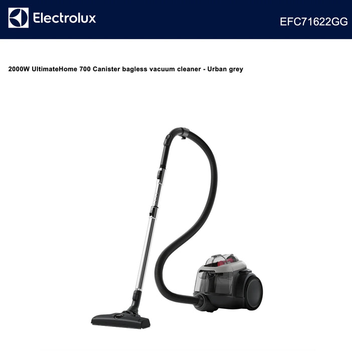 Electrolux UltimateHome 700 Canister bagless vacuum cleaner - Urban grey - LX2001 - Homewares, Outdoor, Phone Accessories, Cases, Speakers, Headphones + More -
