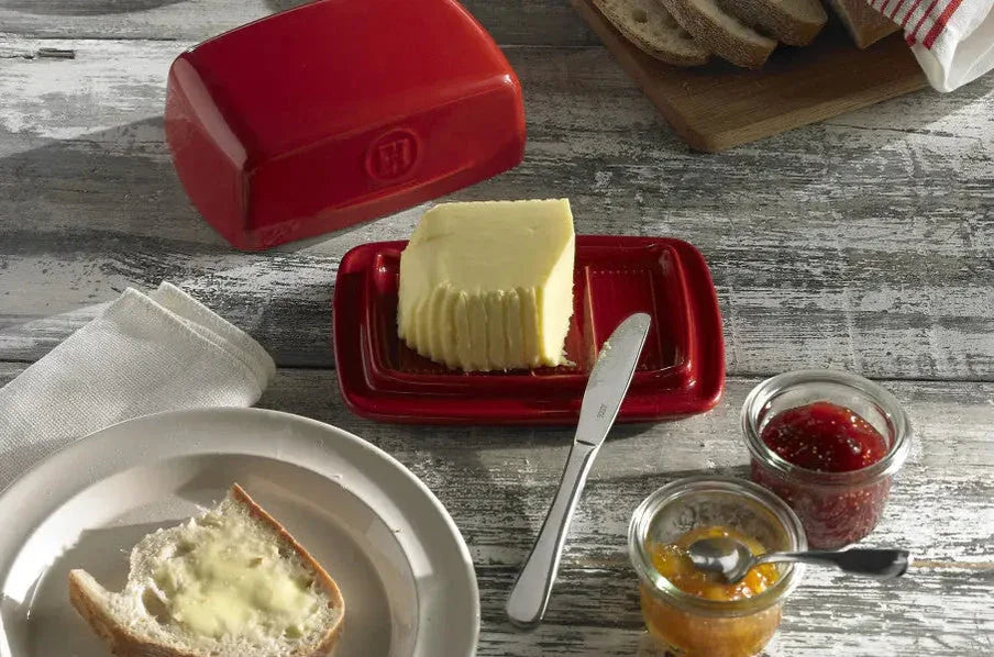 Emile Henry Butter Dish - Burgundy - LX2001 - Homewares, Outdoor, Phone Accessories, Cases, Speakers, Headphones + More -