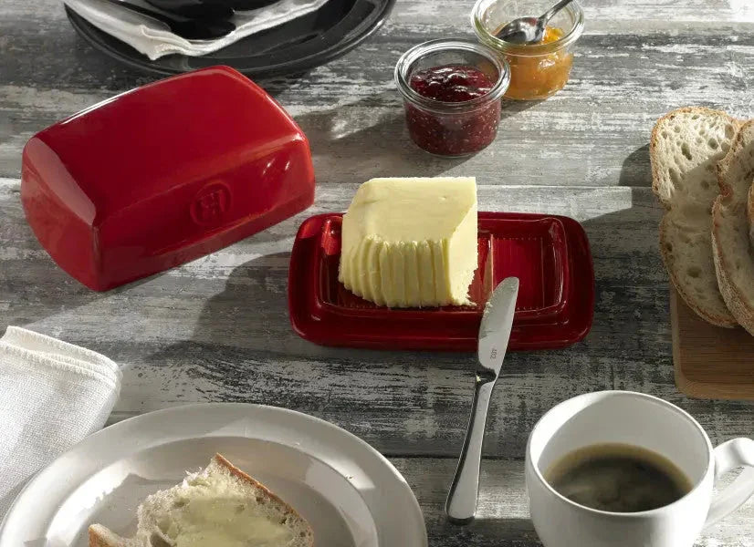 Emile Henry Butter Dish - Burgundy - LX2001 - Homewares, Outdoor, Phone Accessories, Cases, Speakers, Headphones + More -