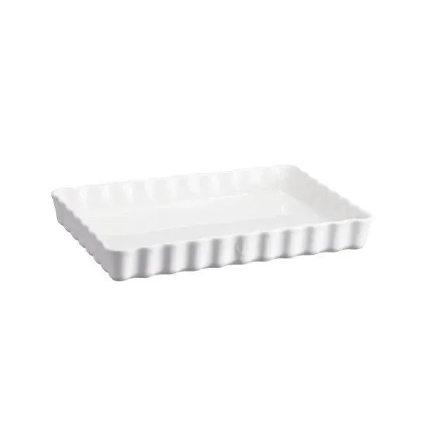 Emile Henry Deep Rectangular Tart Dish - Flour White - LX2001 - Homewares, Outdoor, Phone Accessories, Cases, Speakers, Headphones + More -