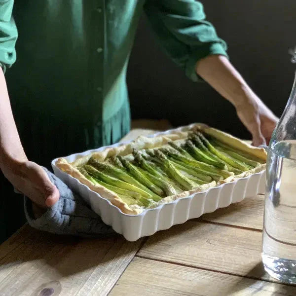 Emile Henry Deep Rectangular Tart Dish - Flour White - LX2001 - Homewares, Outdoor, Phone Accessories, Cases, Speakers, Headphones + More -