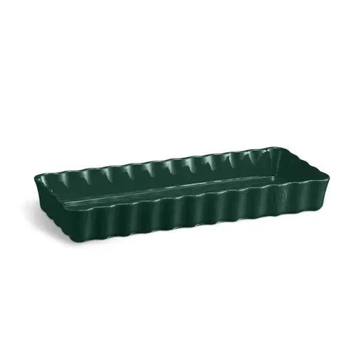 Emile Henry Slim Rectangular Tart Dish - Cedar Green - LX2001 - Homewares, Outdoor, Phone Accessories, Cases, Speakers, Headphones + More -