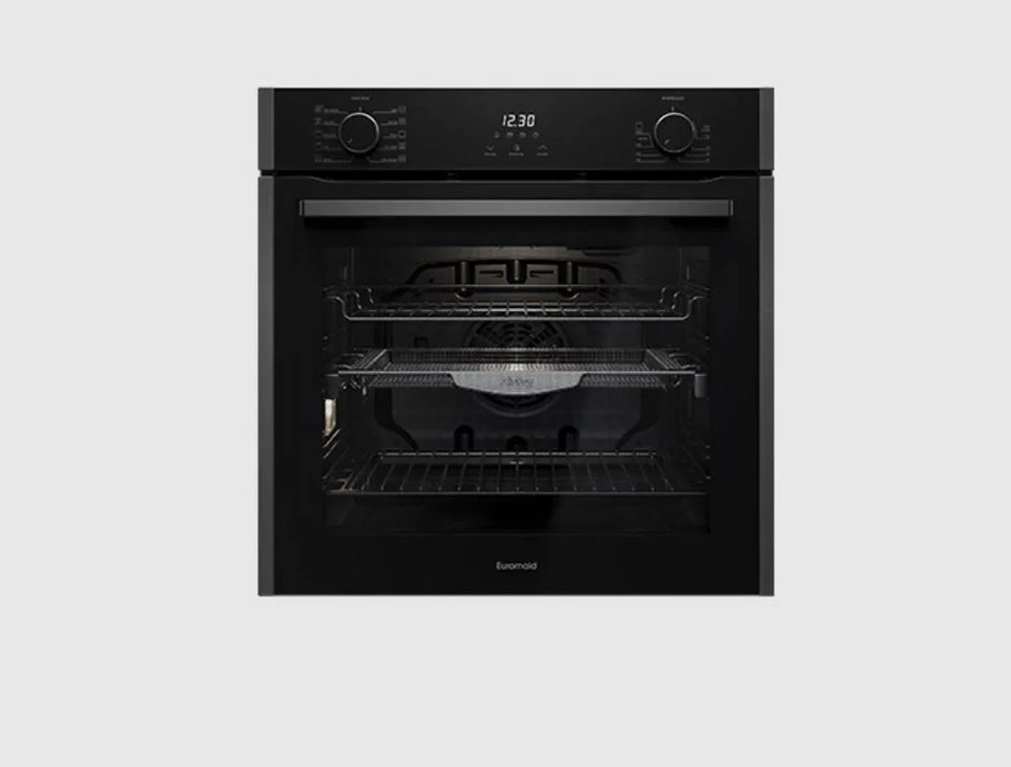 Euromaid 60cm 10 Function Built-in Oven with Air Fry, Dark Stainless - LX2001 - Homewares, Outdoor, Phone Accessories, Cases, Speakers, Headphones + More -