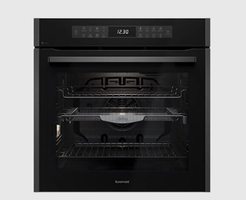 Euromaid 60cm 17 Function Built-in Oven with Pyro and Air Fry, Dark Stainless - LX2001 - Homewares, Outdoor, Phone Accessories, Cases, Speakers, Headphones + More -
