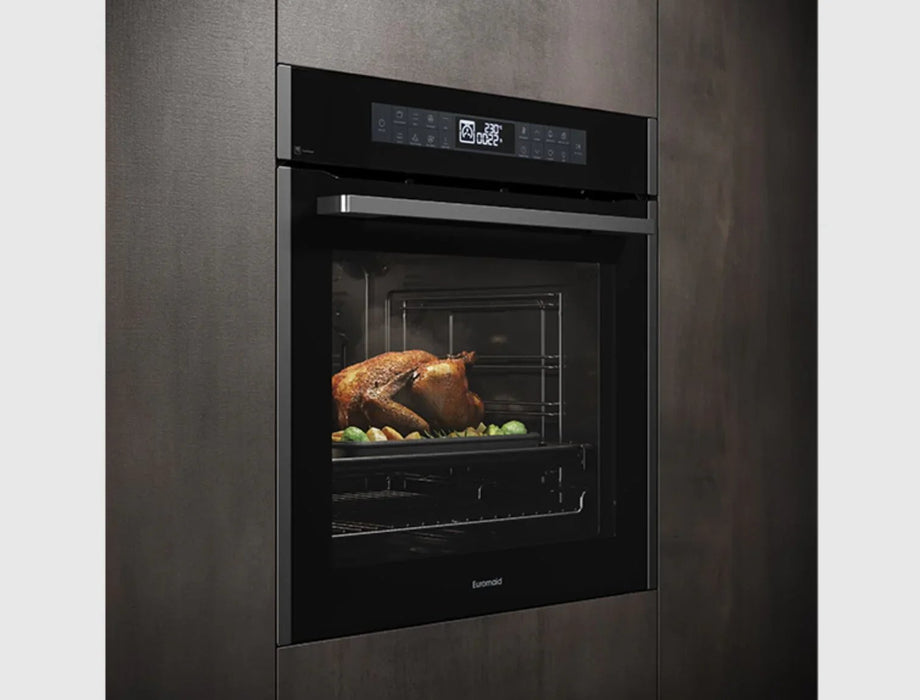 Euromaid 60cm 17 Function Built-in Oven with Pyro and Air Fry, Dark Stainless - LX2001 - Homewares, Outdoor, Phone Accessories, Cases, Speakers, Headphones + More -