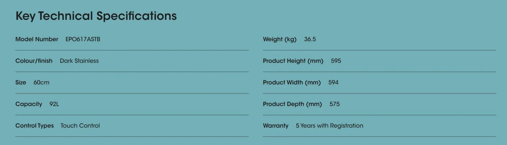 Euromaid 60cm 17 Function Built-in Oven with Pyro and Air Fry, Dark Stainless - LX2001 - Homewares, Outdoor, Phone Accessories, Cases, Speakers, Headphones + More -