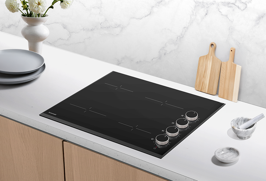 Euromaid 60cm 4 Zone Ceramic Cooktop Knob Control