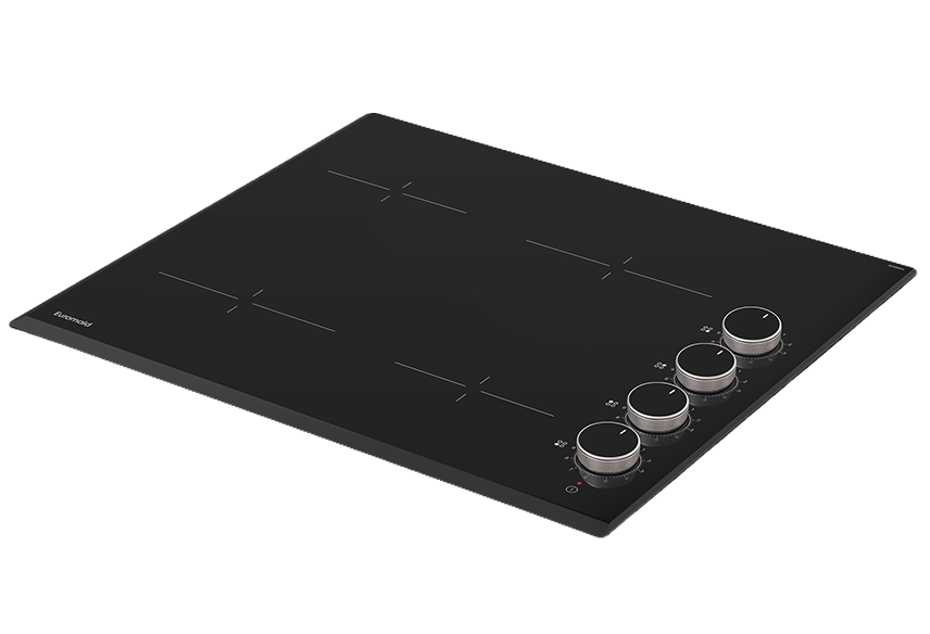 Euromaid 60cm 4 Zone Ceramic Cooktop Knob Control