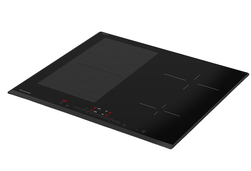 Euromaid 60cm 4 Zone Induction Cooktop Flex Zone ECO Shift