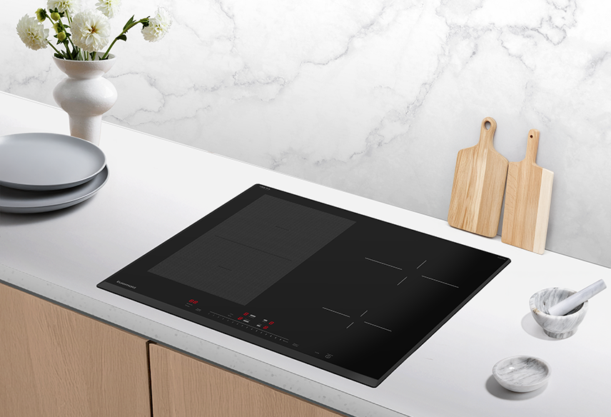 Euromaid 60cm 4 Zone Induction Cooktop Flex Zone ECO Shift