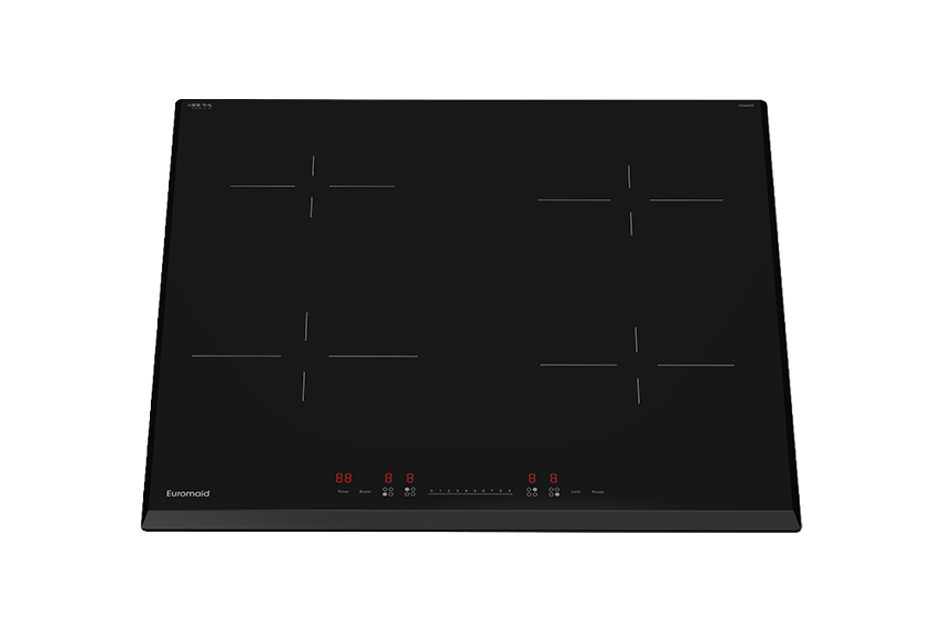 Euromaid 60cm 4 Zone Induction Cooktop Touch Control ECO Shift