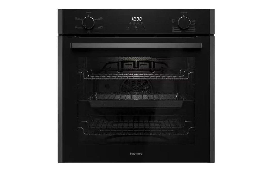 Euromaid 60cm 5 Function Built-in Oven, Dark Stainless - LX2001 - Homewares, Outdoor, Phone Accessories, Cases, Speakers, Headphones + More -