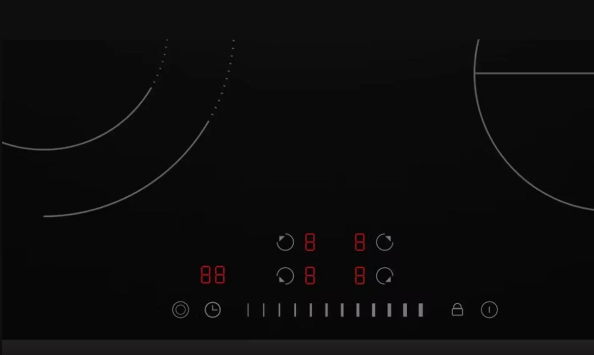 Euromaid 60cm Ceramic Cooktop with 4 Zones and Slide Touch Control Black ECCT64 - LX2001 - Homewares, Outdoor, Phone Accessories, Cases, Speakers, Headphones + More -