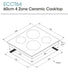 Euromaid 60cm Ceramic Cooktop with 4 Zones and Slide Touch Control Black ECCT64 - LX2001 - Homewares, Outdoor, Phone Accessories, Cases, Speakers, Headphones + More -