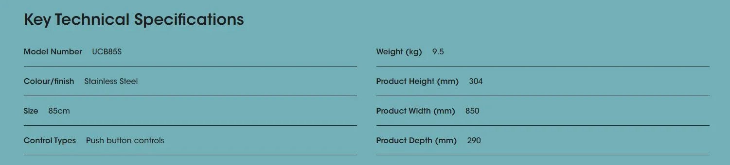 Euromaid 85cm Undermount Rangehood, Stainless Steel - LX2001 - Homewares, Outdoor, Phone Accessories, Cases, Speakers, Headphones + More -